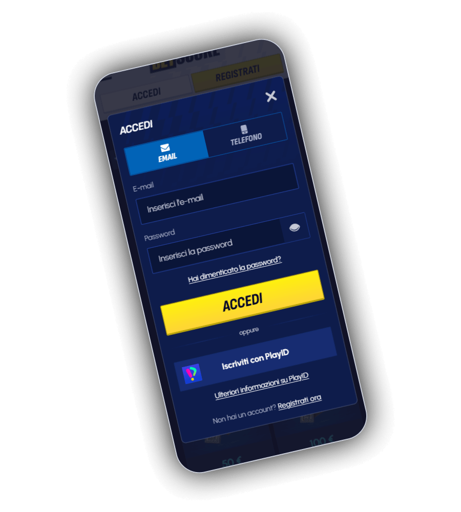 BetScore account access screenshot