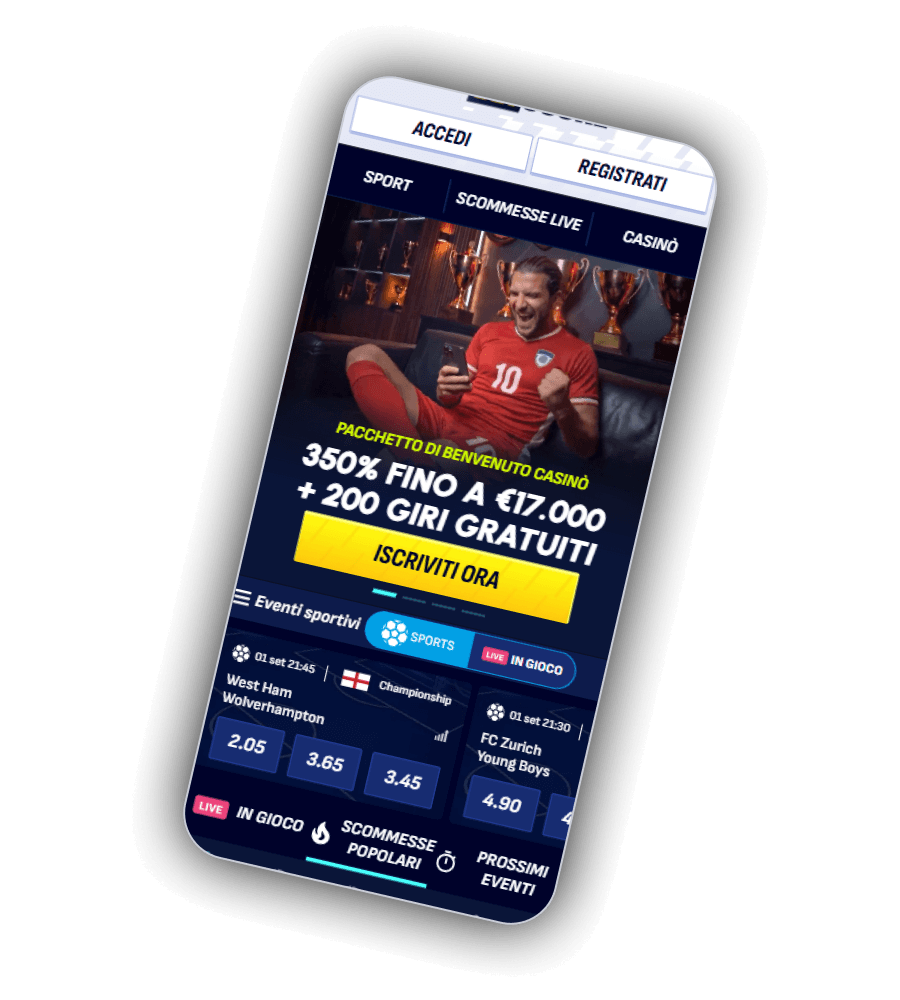 Registrazione al Casinò BetScore